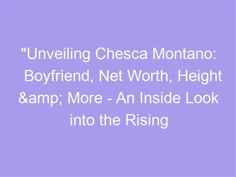 Chesca Montano Wiki, Age, Boyfriend, Networth, .
